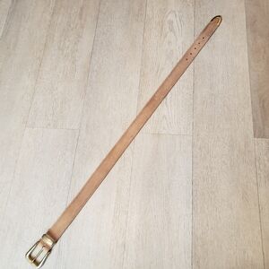 Lejon For Nordstrom Elegant Tan Leather Belt